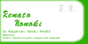 renato monoki business card